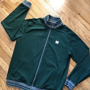 Notre Dame Cutter & Buck Zip Up Track Jacket 🍀💚